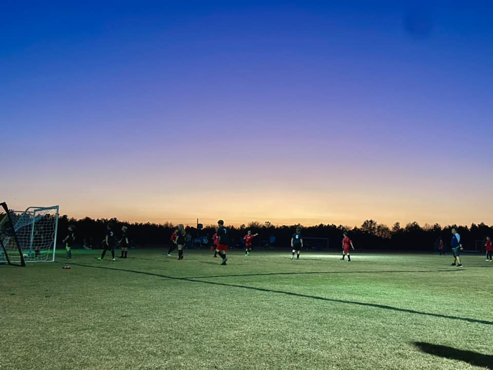 Evening match under the lights